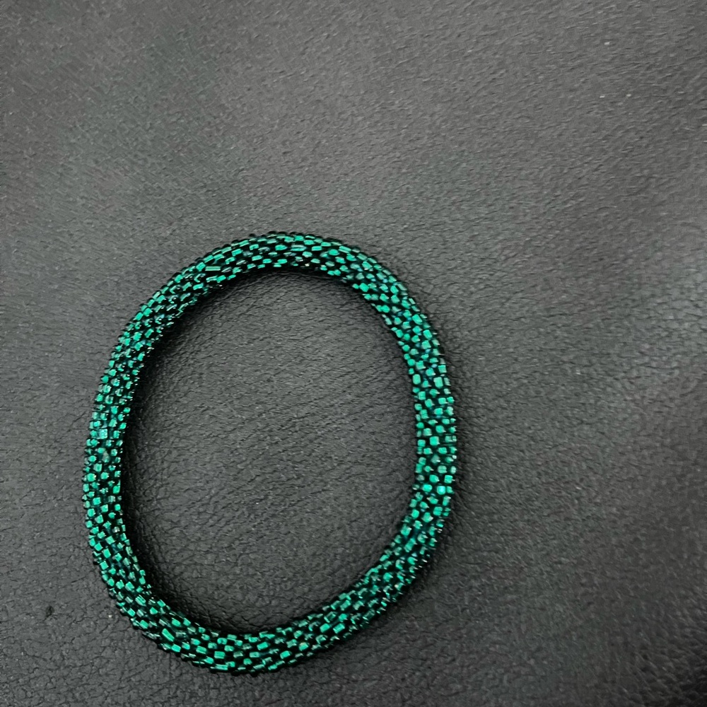Elegant Green Braided Bracelet